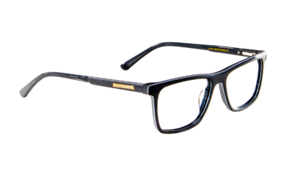 Hugo Boss Square Brushed Black Eyeglasses