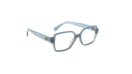 Chanel Luxury Pastel Blue Square Eyeglasses