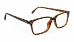 Tom Ford Style Tortoise Square Eyeglasses (First Copy) – Temple Detail